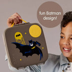 B.Box Warner Bros Batman Kids Lunchbox – 2 Litre, Leak-Proof Bento Style with Gel Cooler Pack, Adjustable Divider & Whole Fruit Compartment – Multicolor