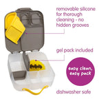 B.Box Warner Bros Batman Kids Lunchbox – 2 Litre, Leak-Proof Bento Style with Gel Cooler Pack, Adjustable Divider & Whole Fruit Compartment – Multicolor