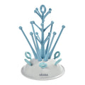 Beaba Baby Bottle Tree Drying Rack, Portable, Compact Drying Rack for 6 Bottles and Accessories with Removable Water Collection Tray, Space-Saving & Dishwasher Safe,  Easy to Fold, Suitable for Baby Bottles, Sipper Cups, and Baby Feeding Essentials