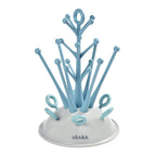 Beaba Baby Bottle Tree Drying Rack, Portable, Compact Drying Rack for 6 Bottles and Accessories with Removable Water Collection Tray, Space-Saving & Dishwasher Safe,  Easy to Fold, Suitable for Baby Bottles, Sipper Cups, and Baby Feeding Essentials