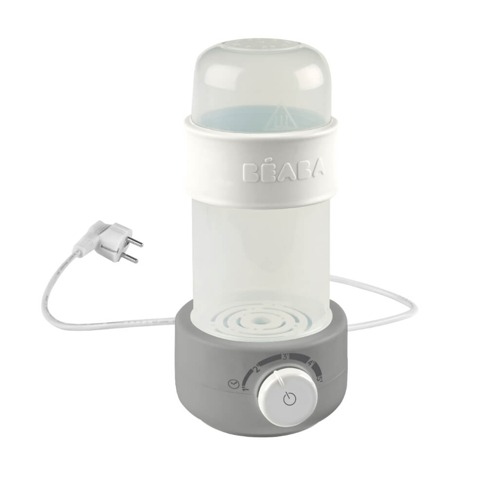 Beaba Baby Bottle Warmer, 3-in-1 Multifunctional, Ultra Fast, Portable, Travel Friendly, Reheats Milk, Baby Food, Compact Design , 0m+