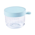 Beaba Glass Storage Container - Ideal Airtight Container for Storing Baby Snacks and Meals with Graduation Measuring Scale, Heat, Freeze, Sterilization, and Microwave Safe, 150ML