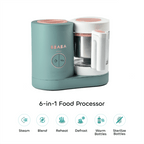 Beaba Babycook Neo-6 In 1 Baby Food Processor, Blender, Steamer, Cooker & Sterilizer, Portable Baby Food Cooker, Puree Maker and Warmer
