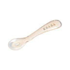 Beaba 2nd Stage Silicone Spoon - Baby Led Weaning Self Feeding Training Spoon with Ultra Soft Tip, Gum Friendly, Ergonomic Handles, BPA Free, 8m+