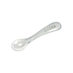 Beaba 2nd Stage Silicone Spoon - Baby Led Weaning Self Feeding Training Spoon with Ultra Soft Tip, Gum Friendly, Ergonomic Handles, BPA Free, 8m+