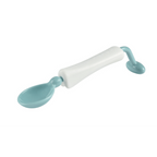 Beaba 360° Training Spoon - Short and Round Rotating Handle for Toddlers and Kids, Handle Lock, Genltle on Gums, Training Spoon, 8m+