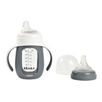 Beaba 2 in 1 Glass Bottle With Sleeve - 210 ml