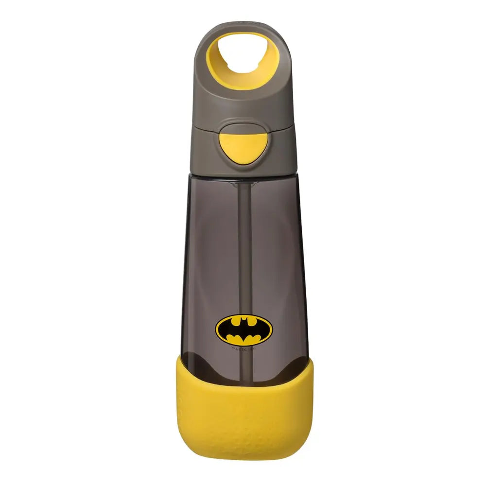 B.Box Warner Bros Batman Tritan Straw Water Bottle for Kids – 600ml, Durable & Spill-Proof, BPA-Free, Easy Grip Design – Multicolor