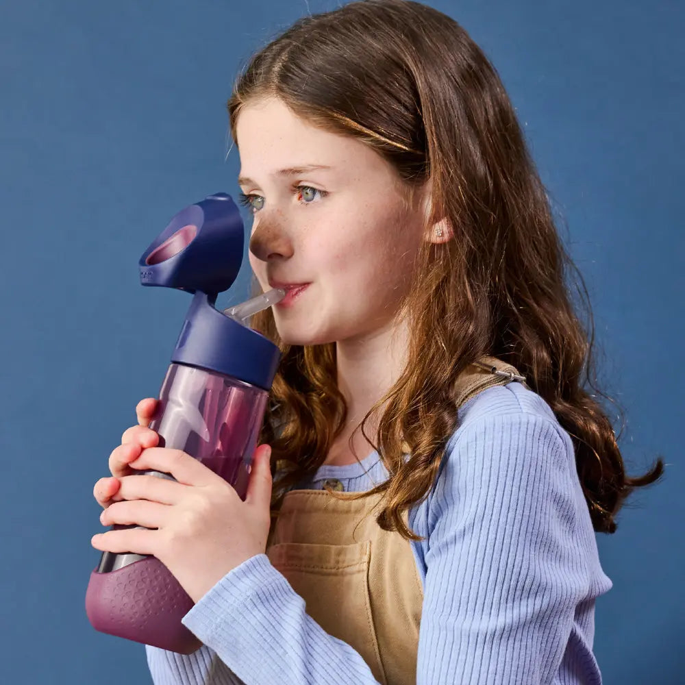 B.Box Warner Bros. Harry Potter Tritan Straw Water Bottle for Kids – 600ml, Durable & Spill-Proof, BPA-Free, Easy Grip Design – Multicolor