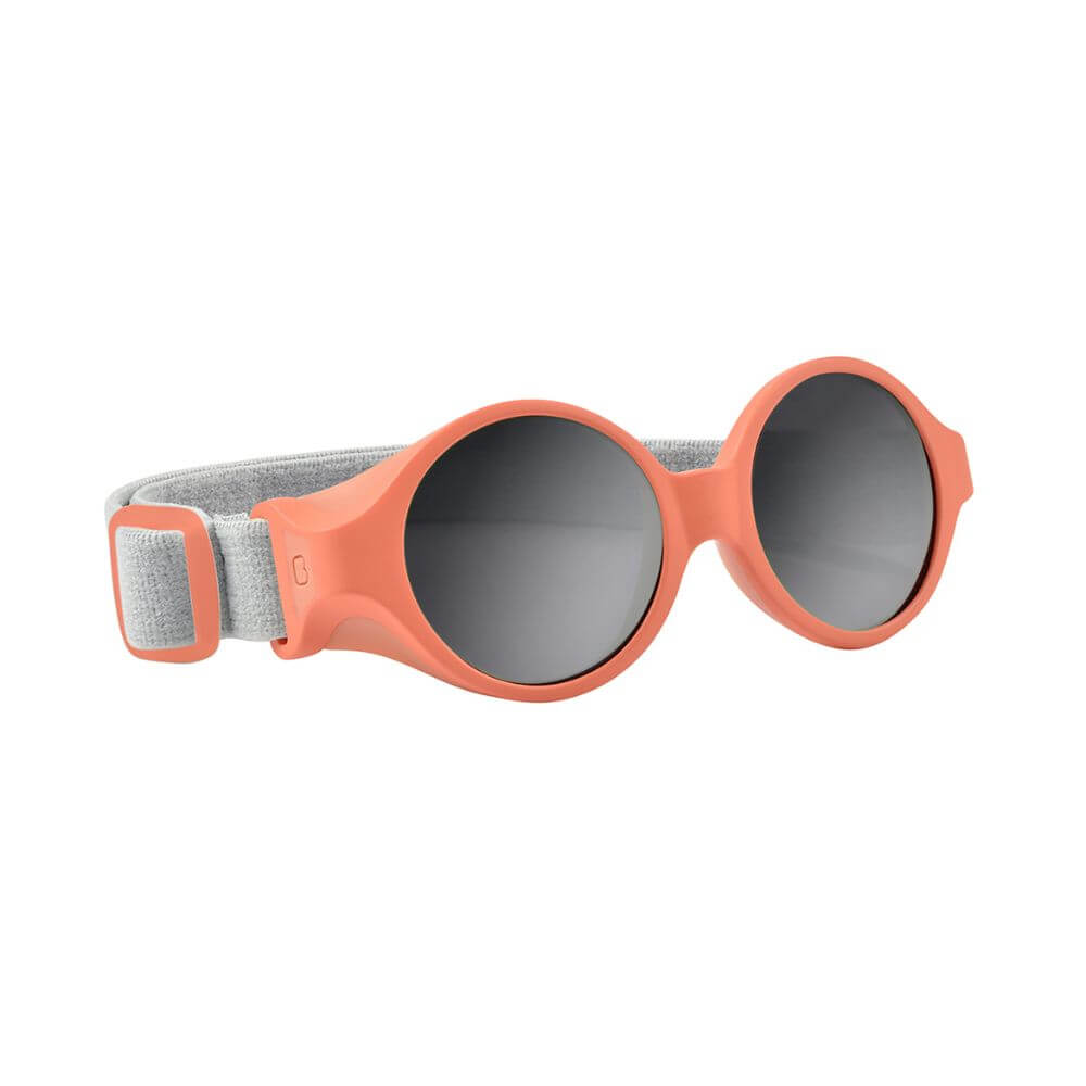 Beaba Newborn Sunglasses - 0-9 Months, Unbreakable Sunglasses for Infants, 100% UV Protection, CAT 4 Side Protection Optimal Comfort, Adjustable Elastic Headband, Birth - 9 Months