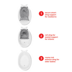 Skip Hop Moby Smart Sling Non Slip 3 Stage Bath Tub