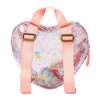Skip Hop Bags Clear Glitter Heart Backpack (3Y to 6Y) Transparent