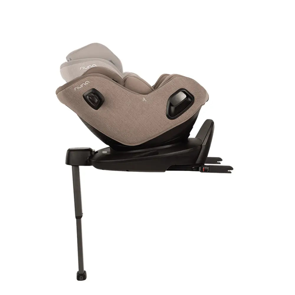 Nuna PRUU Aire Infant Car Seat|Convertible (Forward & Rear Facing)|360 Degrees Rotation with Base|Retractabe Sun Canopy|Moisture Absorbing Airy Mesh|5 Positions Recline In Both Mode|For 0 to 4Y|Upto 19 Kg - Cedar