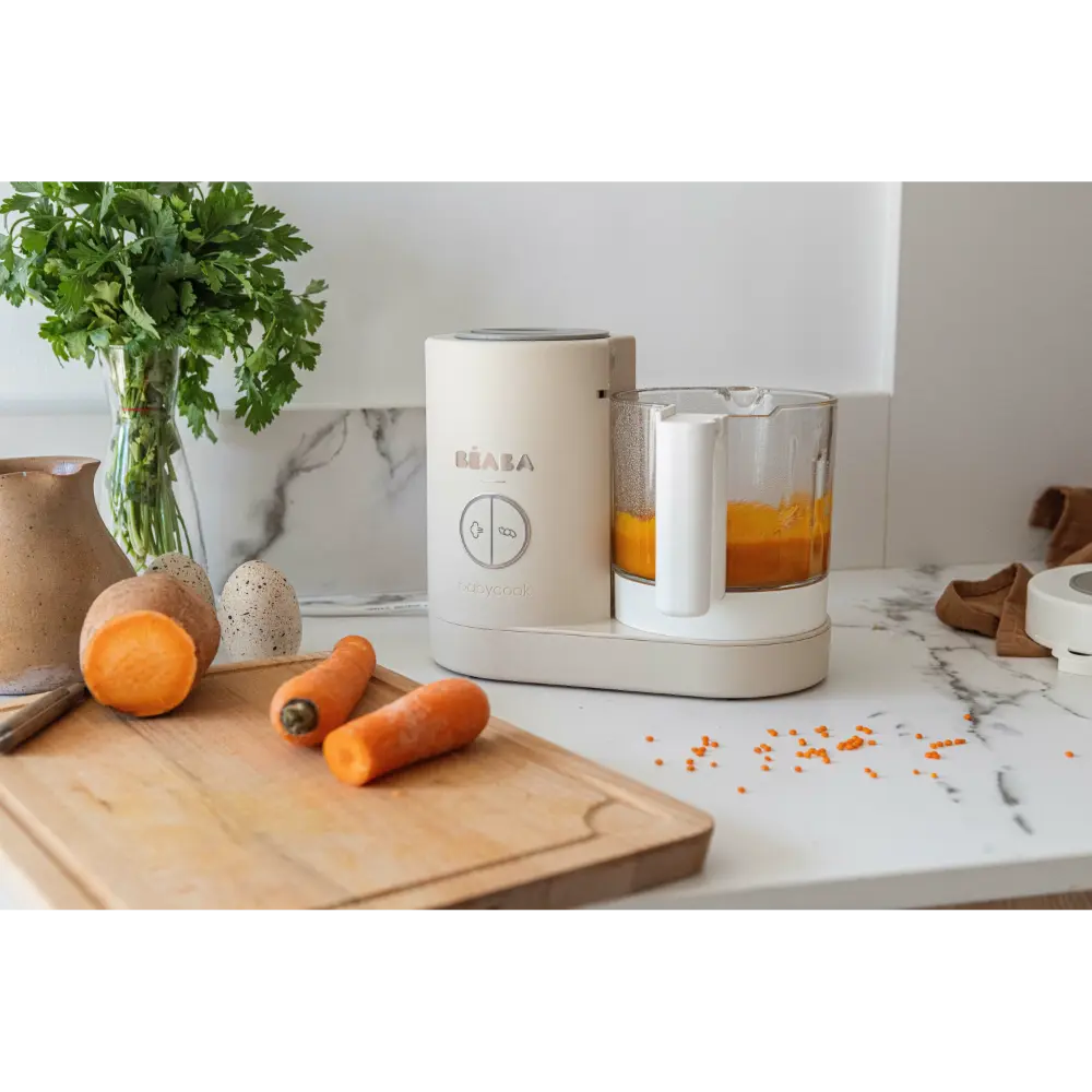 Beaba Babycook Neo-6 In 1 Baby Food Processor, Blender, Steamer, Cooker & Sterilizer, Portable Baby Food Cooker, Puree Maker and Warmer
