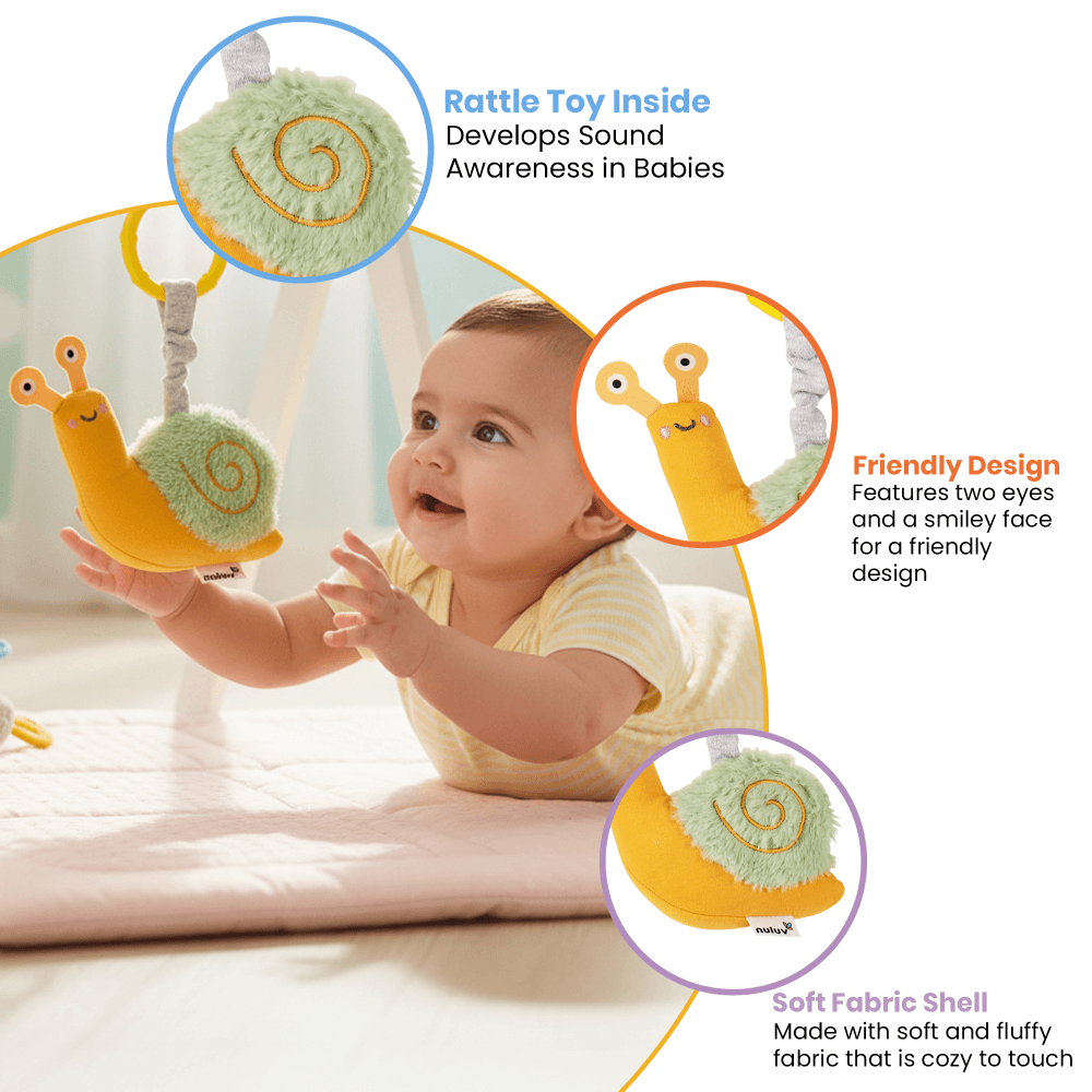 Nuluv Snail Rattle Buddy