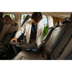Nuna Base Curv ISOFIX Car Seat Base-Smart Swivel Lock- Button For 360 Degrees Rotation Adjustment-With Steel Stability Leg-Caviar