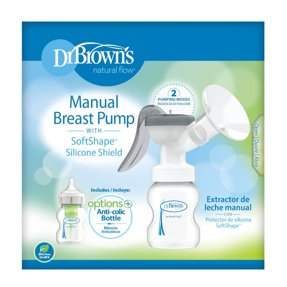 Dr. Brown's Manual Breast Pump with SoftShape™ Silicone Shield