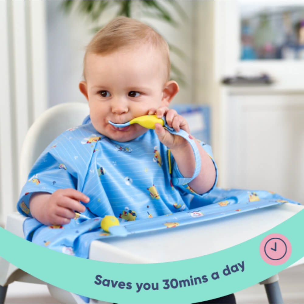 BiBaDo Short Sleeve Coverall Weaning Bib