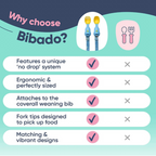 BiBaDo Handi Cutlery- Attachable Weaning Cutlery Set