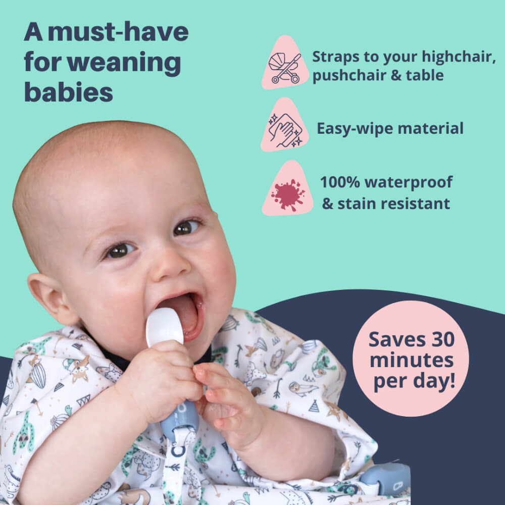 BiBaDo Short Sleeve Coverall Weaning Bib