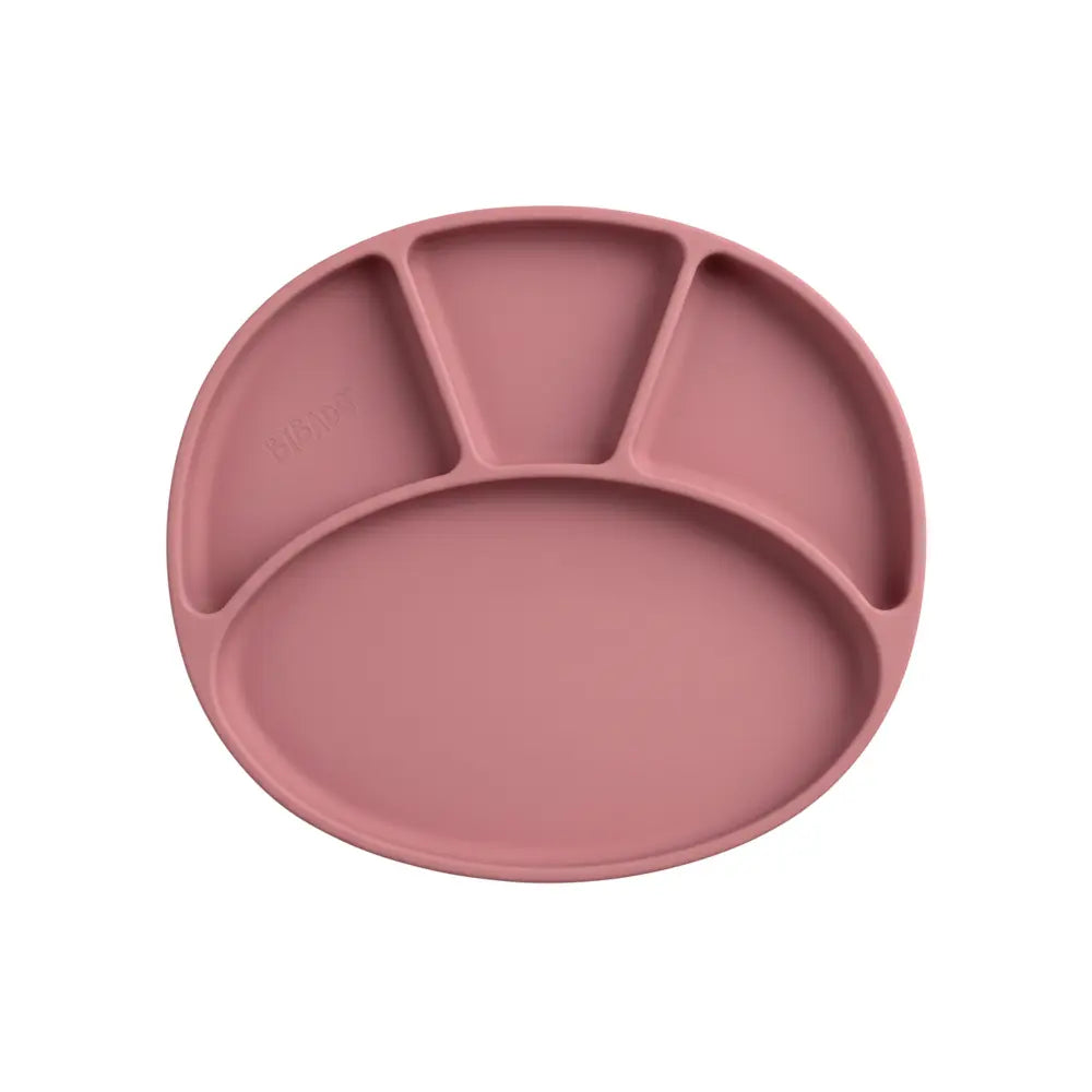BiBaDo Silicone Suction Plate for Baby, Divider Plate for Self Baby Feeding
