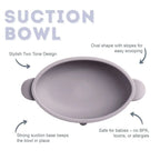 BiBaDo Silicone Suction Bowl – Non-Slip, Easy Scoop Oval Shape Feeding Bowl for Baby– BPA Free