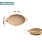 BiBaDo Silicone Suction Bowl – Non-Slip, Easy Scoop Oval Shape Feeding Bowl for Baby– BPA Free