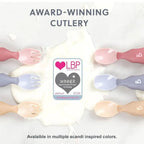 BiBaDo Handi Cutlery Set for Baby - Easy-Grip Spoon & Fork with Attachable Straps