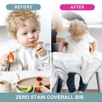 BiBaDo Short Sleeve Coverall Weaning Bib