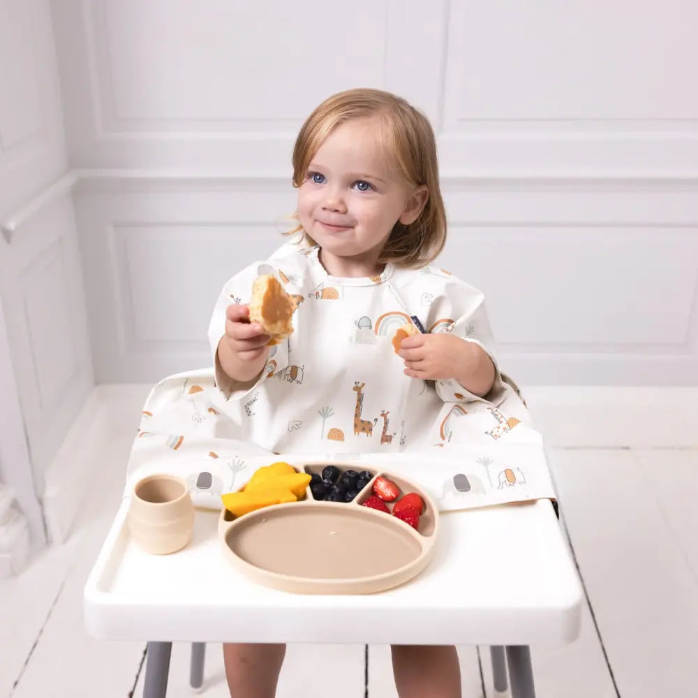 BiBaDo Short Sleeve Coverall Weaning Bib