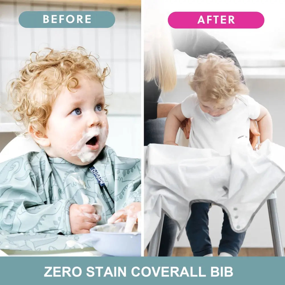 BiBaDo Short Sleeve Coverall Weaning Bib