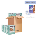 Bambo Nature Monthly Box - Premium Baby Tape Diapers for Babies, Super Absorbent, Breathable, Extra Soft, Dermatologically Tested, Hypoallergenic Infant Nappies With Wetness Indicator