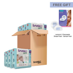 Bambo Nature Monthly Box - Premium Baby Tape Diapers for Babies, Super Absorbent, Breathable, Extra Soft, Dermatologically Tested, Hypoallergenic Infant Nappies With Wetness Indicator