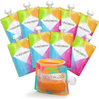 Baby Brezza Usable Baby Food Pouches - Pack of 10 Multicolor