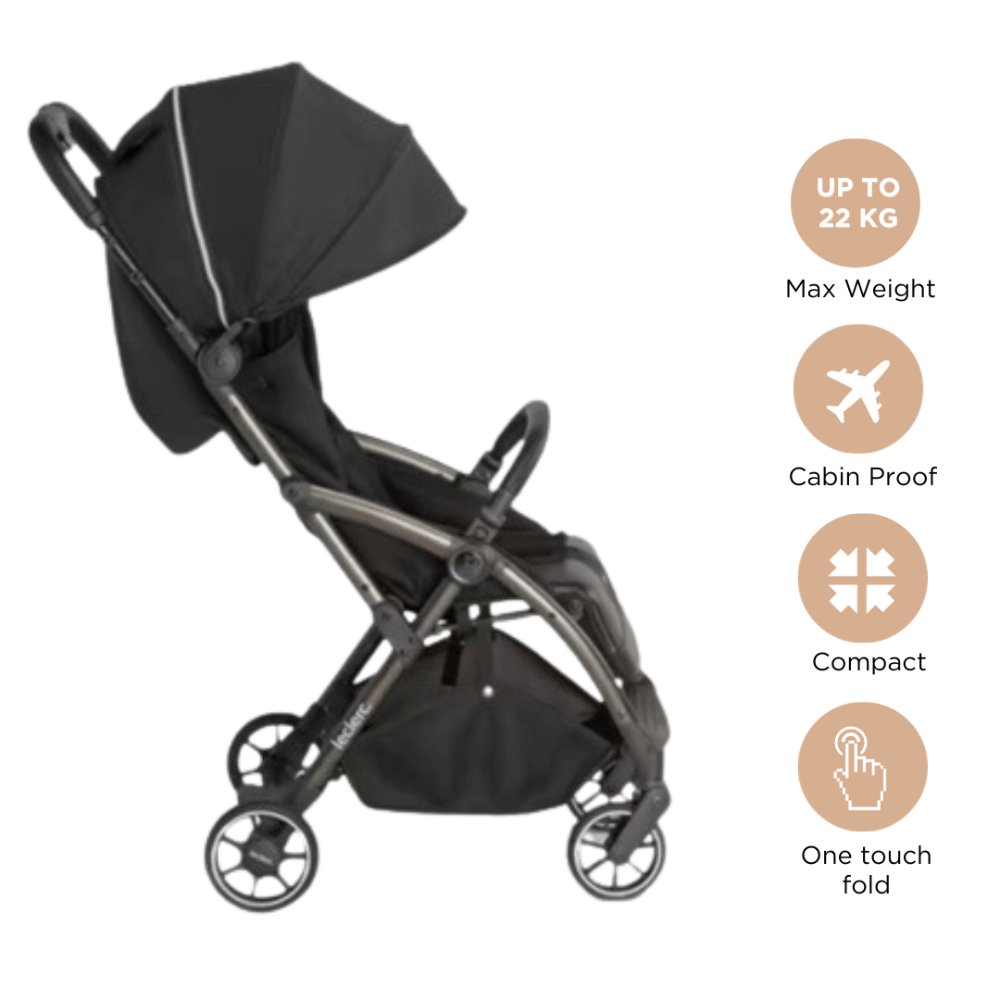 Leclerc Baby Hexagon Stroller + Diaper Bag Bundle Deal