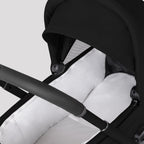 Silver Cross Breez Reversible Carry Cot Flat Recline|Height Adjustable Seat|Easy Fold|Rain Cover |0 to 6MY |Upto 9Kg - Onyx