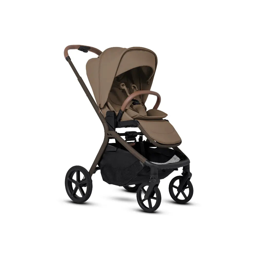 Silver Cross Breez Reversible Seat Stroller with Flat Recline|Height Adjustable Seat|All Terrain - All Wheel Suspension|One Hand Fold|Rain Cover & Post Adaptors|0 to 4Y |Upto 22Kg - Maple