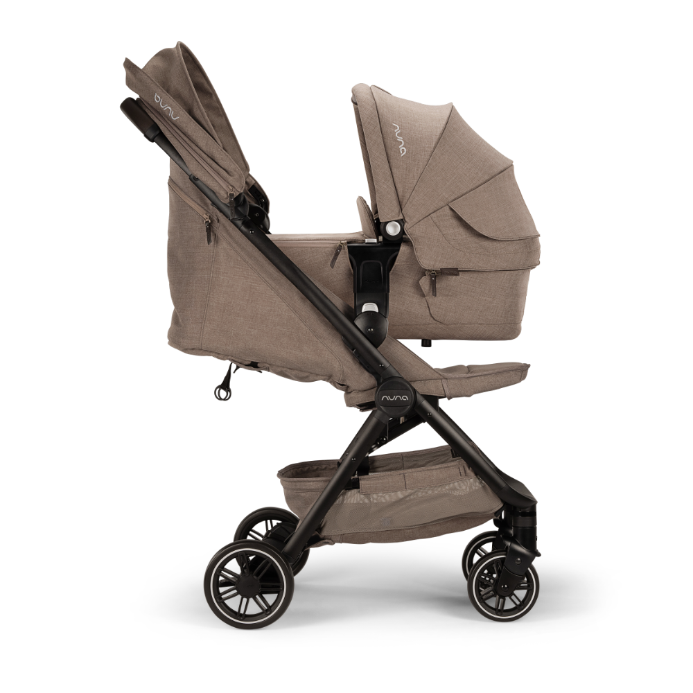 Nuna LYTL Baby Carry Cot|With Dream Drape & Ventilated Mesh Panel|Integrated Release Buttons|Compact & Flat Fold|Includes Rain Cover|Upto 9 Kg-Cedar