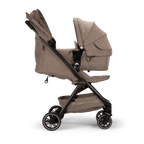 Nuna LYTL Baby Carry Cot|With Dream Drape & Ventilated Mesh Panel|Integrated Release Buttons|Compact & Flat Fold|Includes Rain Cover|Upto 9 Kg-Cedar