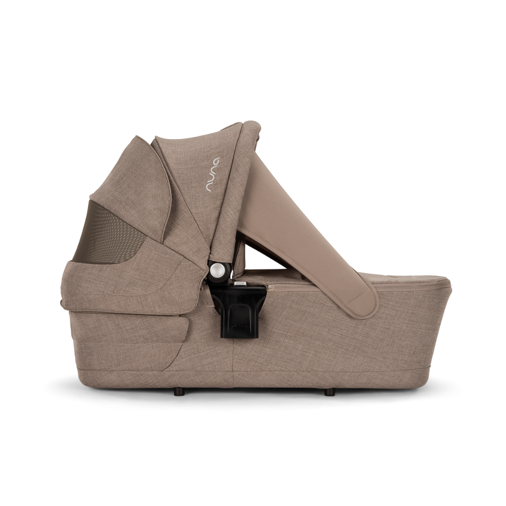 Nuna LYTL Baby Carry Cot|With Dream Drape & Ventilated Mesh Panel|Integrated Release Buttons|Compact & Flat Fold|Includes Rain Cover|Upto 9 Kg-Cedar