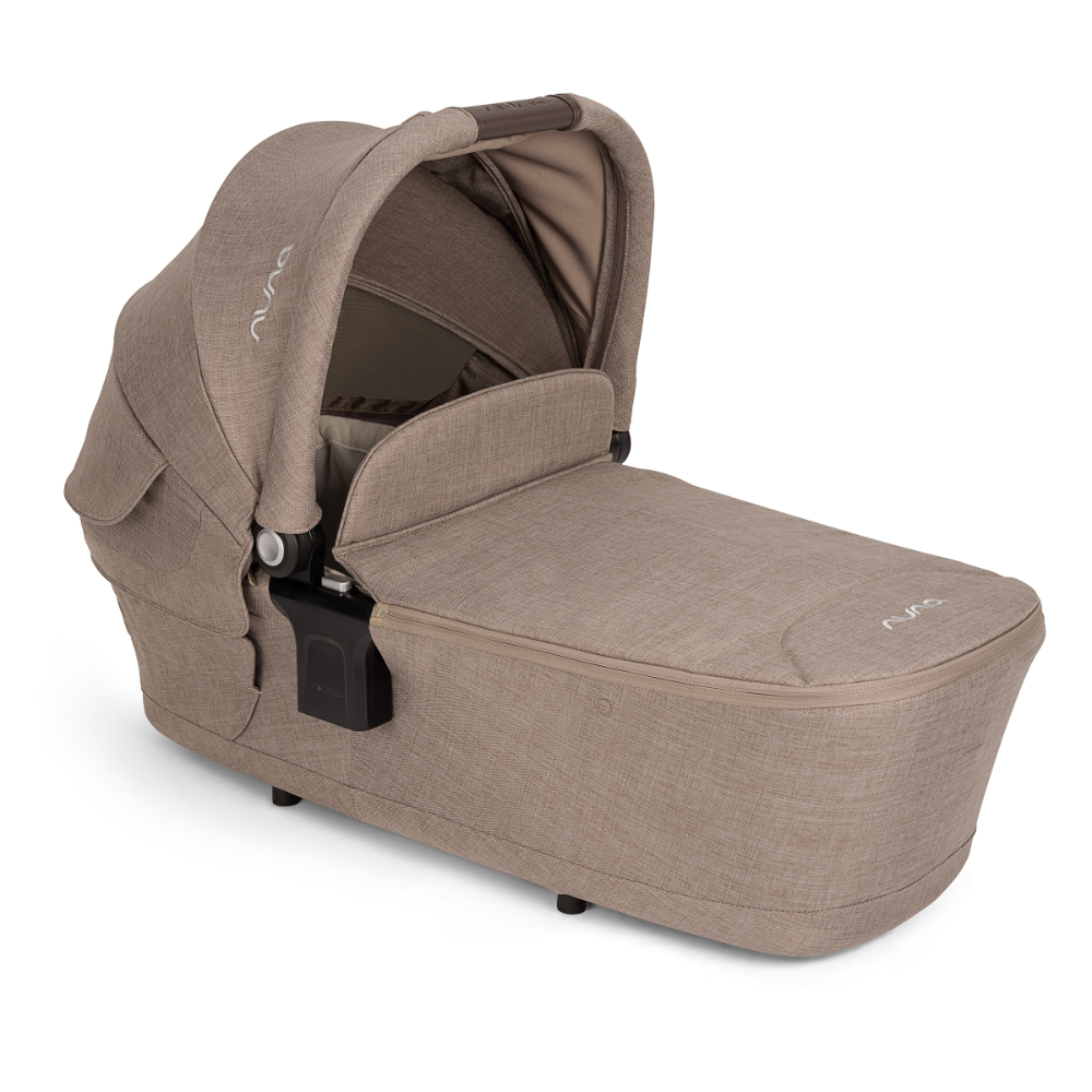 Nuna LYTL Baby Carry Cot|With Dream Drape & Ventilated Mesh Panel|Integrated Release Buttons|Compact & Flat Fold|Includes Rain Cover|Upto 9 Kg-Cedar