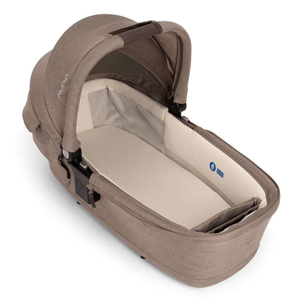 Nuna LYTL Baby Carry Cot|With Dream Drape & Ventilated Mesh Panel|Integrated Release Buttons|Compact & Flat Fold|Includes Rain Cover|Upto 9 Kg-Cedar