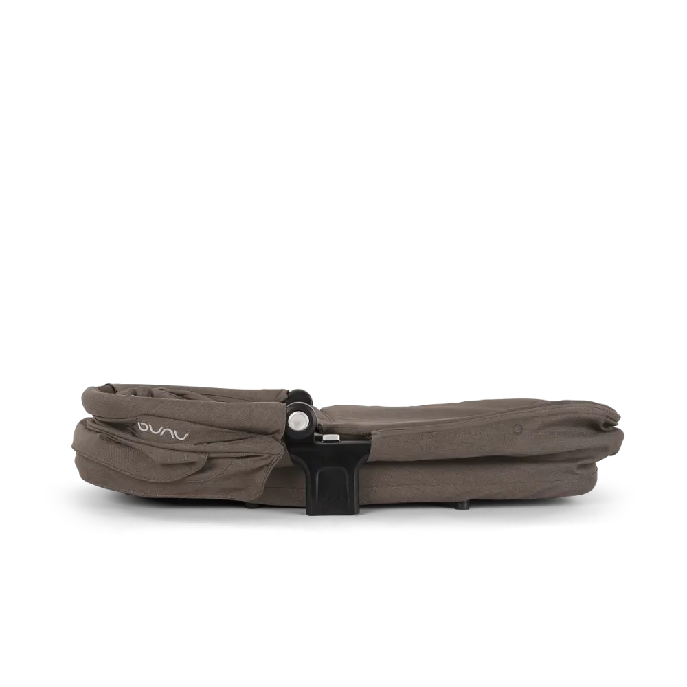 Nuna LYTL Baby Carry Cot-With Dream Drape & Ventilated Mesh Panel-Integrated Release Buttons-Compact & Flat Fold-Includes Rain Cover-Upto 9 Kg -  Chestnut