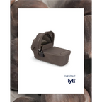 Nuna LYTL Baby Carry Cot-With Dream Drape & Ventilated Mesh Panel-Integrated Release Buttons-Compact & Flat Fold-Includes Rain Cover-Upto 9 Kg -  Chestnut