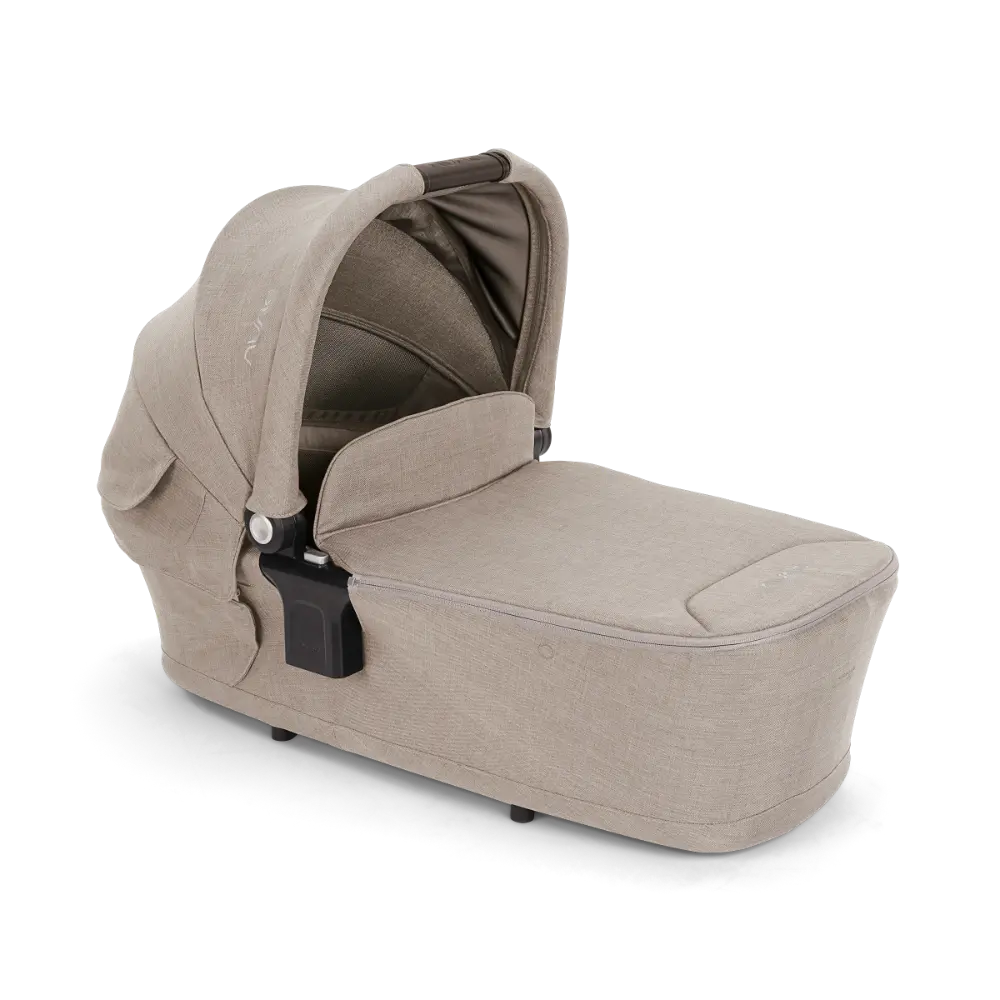 Nuna LYTL Baby Carry Cot-With Dream Drape & Ventilated Mesh Panel-Integrated Release Buttons-Compact & Flat Fold-Includes Rain Cover-Upto 9 Kg - Chateau
