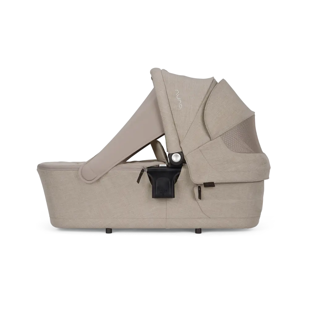 Nuna LYTL Baby Carry Cot-With Dream Drape & Ventilated Mesh Panel-Integrated Release Buttons-Compact & Flat Fold-Includes Rain Cover-Upto 9 Kg - Chateau