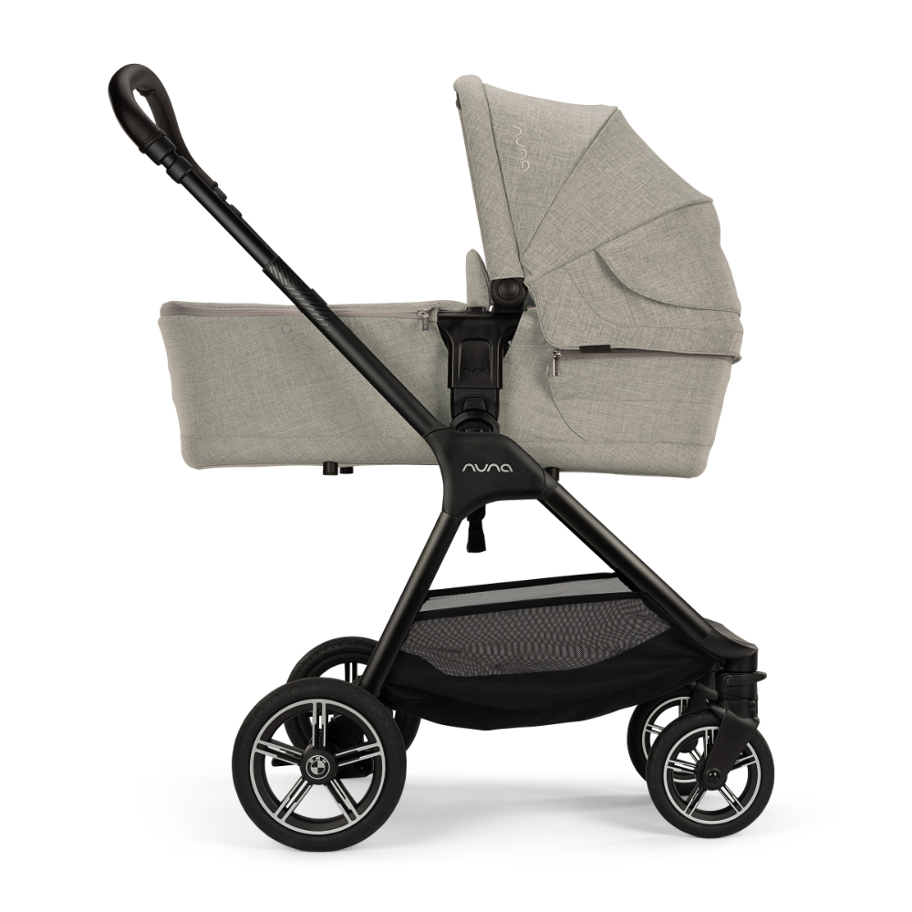 Nuna LYTL Baby Carry Cot|With Dream Drape & Ventilated Mesh Panel|Integrated Release Buttons|Compact & Flat Fold|Includes Rain Cover|Upto 9 Kg-BMW Graphene
