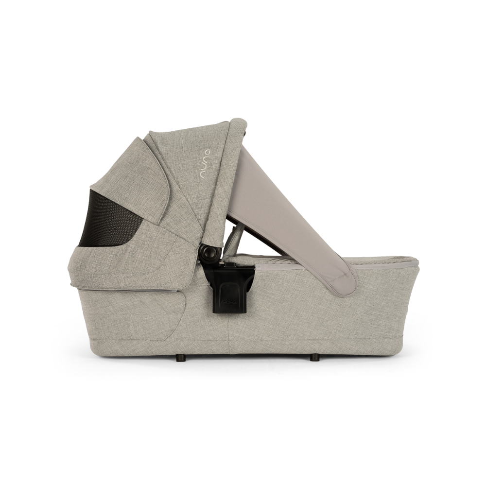 Nuna LYTL Baby Carry Cot|With Dream Drape & Ventilated Mesh Panel|Integrated Release Buttons|Compact & Flat Fold|Includes Rain Cover|Upto 9 Kg-BMW Graphene