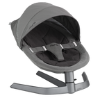 Nuna Leaf Series Canopy-With Mosquito Net & Extra Storage On The Back-Effortlessly Attaches To Bouncer-Cinder