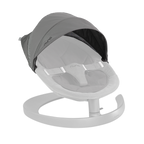 Nuna Leaf Series Canopy-With Mosquito Net & Extra Storage On The Back-Effortlessly Attaches To Bouncer-Cinder